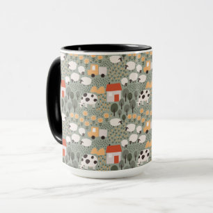 Mug Motif de scène de ferme mignonne