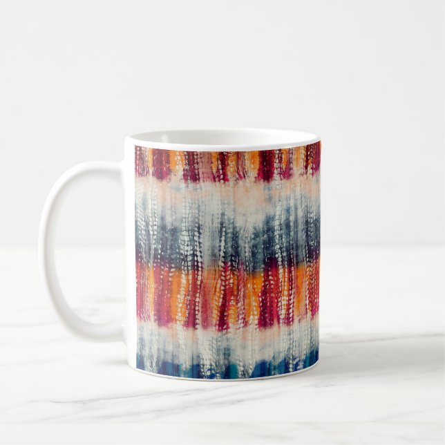 Mug Motif de simulation de tissu de broyage de teintur (Gauche)