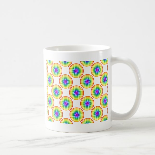 Mug Motif de spirale arc-en-ciel (Droite)