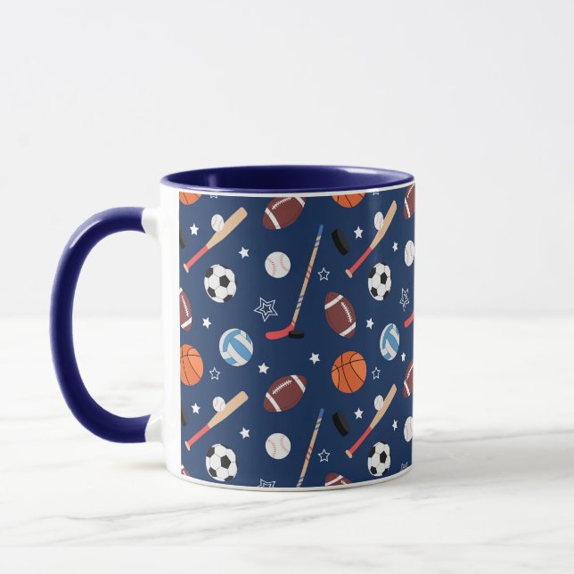 Mug Motif de sport de baseball  (Gauche)