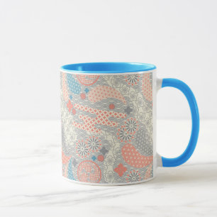 Mug Motif de style japonais. Illustration