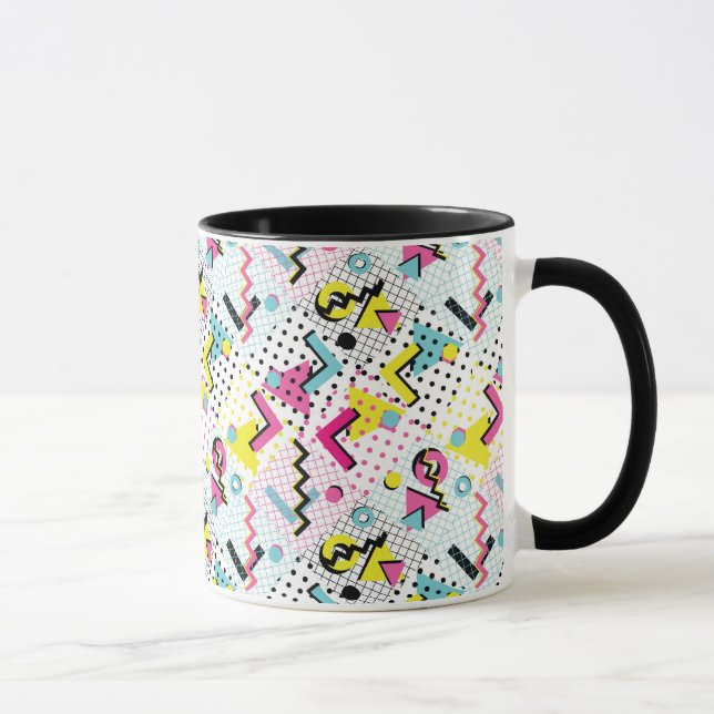 Mug Motif de style postmoderne Memphis (Droite)