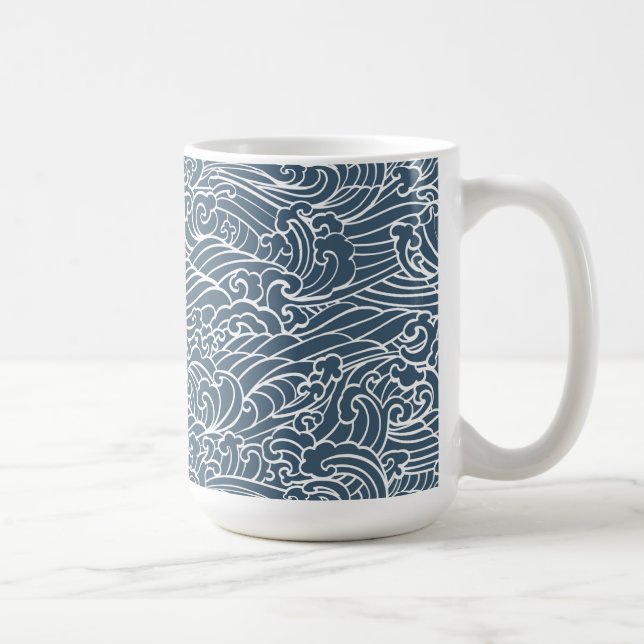 Mug Motif de style Wave japonais (Droite)
