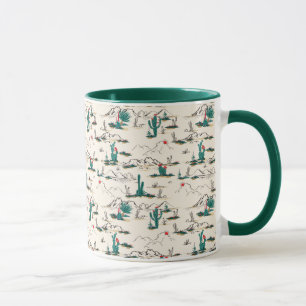 Mug Motif de succulents florissants