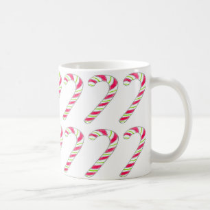 Mug Motif de sucres de canne de Noël