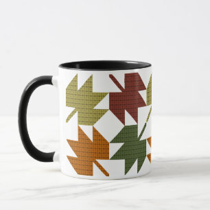 Mug Motif de surface composée en feuille d'érable 1
