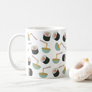 Mug Motif de sushis et nouilles