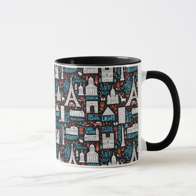 Mug Motif de symboles de la France | (Droite)