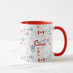 Mug Motif de symboles du Canada