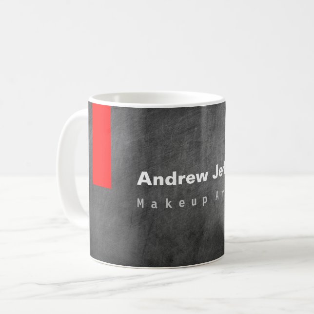 Mug Motif de tableau de bord gris rouge (Devant gauche)
