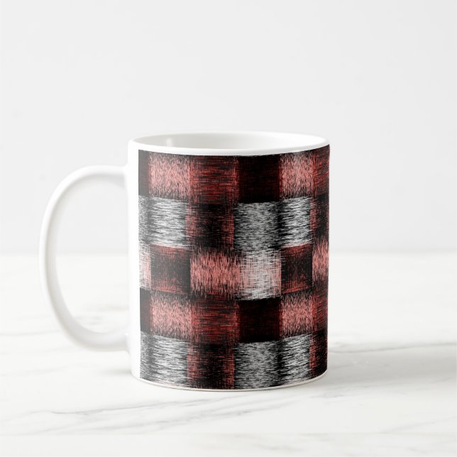 Mug Motif de tableau de bord noir et rouge cool (Gauche)