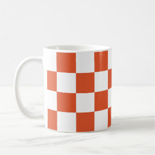 Mug Motif de tableau de bord orange et blanc