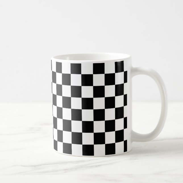 Mug Motif de tableau de contrôle de contraste noir/bla (Droite)