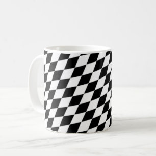 Mug Motif de tableau géométrique moderne noir blanc