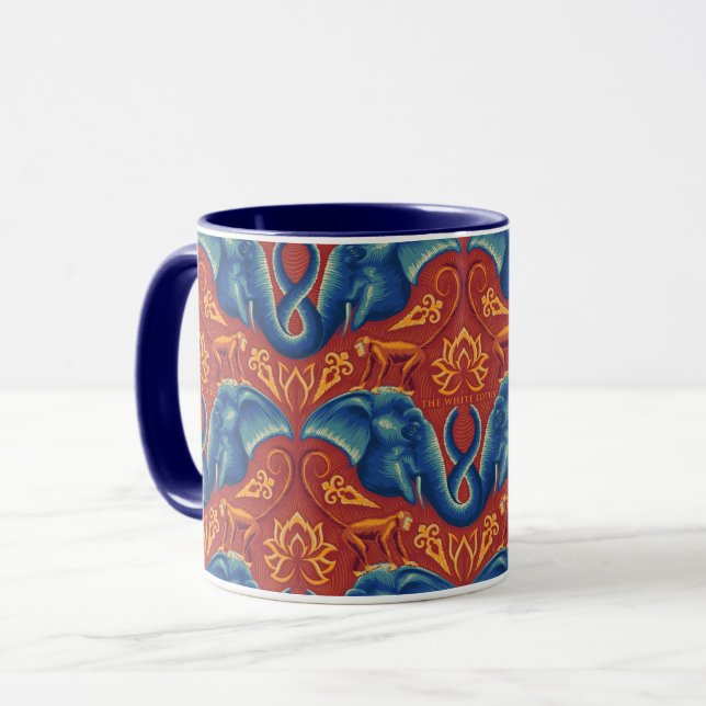 Mug Motif de tapisserie Safari - Le Lotus Blanc (Devant gauche)