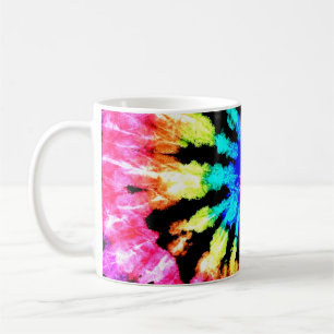 Mug Motif de teinture. shibori arc-en-ciel dessiné à l