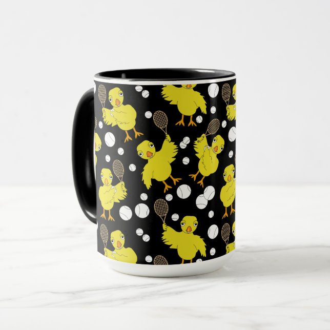 Mug Motif de tennis (Devant gauche)