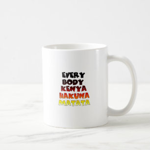 Mug Motif de texte artistique inspirant Hakuna Matata