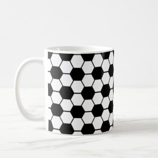 Mug Motif de texture de ballon de football (Gauche)