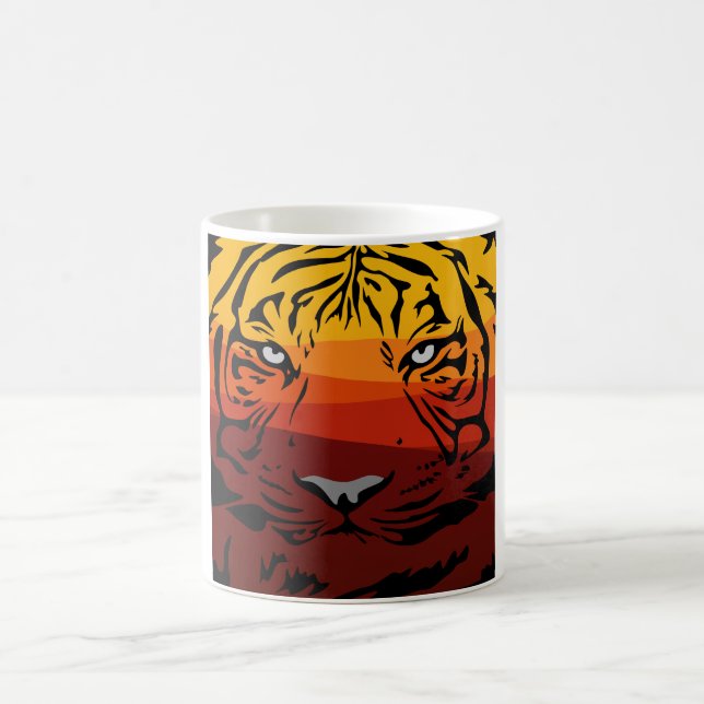 Mug Motif de tigre conception d'animal texture plate c (Centre)