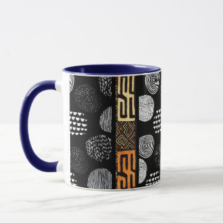 Mug Motif de tissu de boue tribale africaine