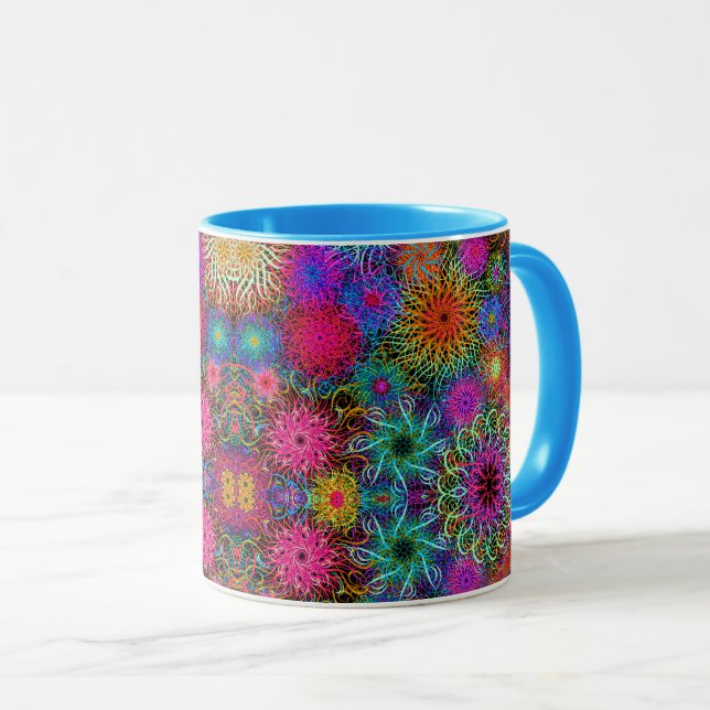 Mug Motif de tourbillon coloré mignon (Devant droit)