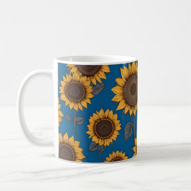 Mug Motif de tournesols jolis (Gauche)