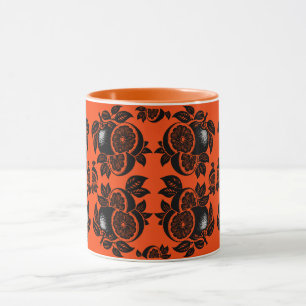 Mug Motif de tranche d'orange rétro