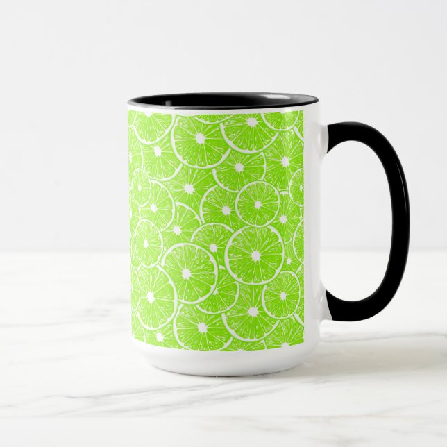 Mug Motif de tranches de chaux (Droite)