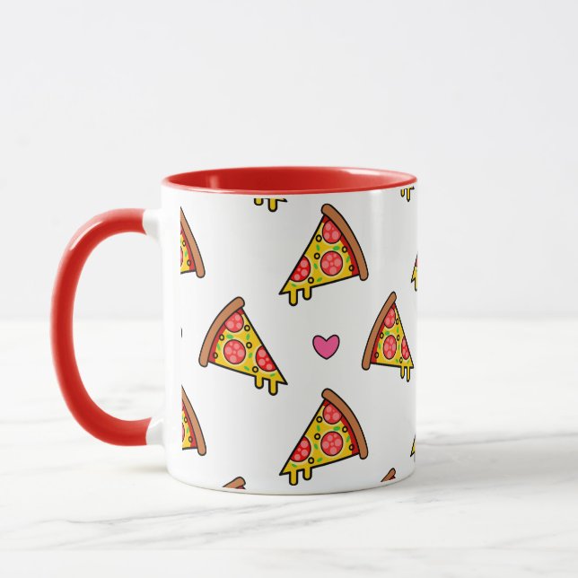 Mug Motif de tranches de pizza délicieuses (Gauche)