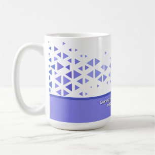 Mug Motif de triangle coloré unique & citations