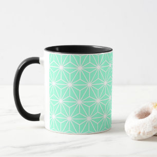 Mug Motif de triangles de style Art Déco géométrique a