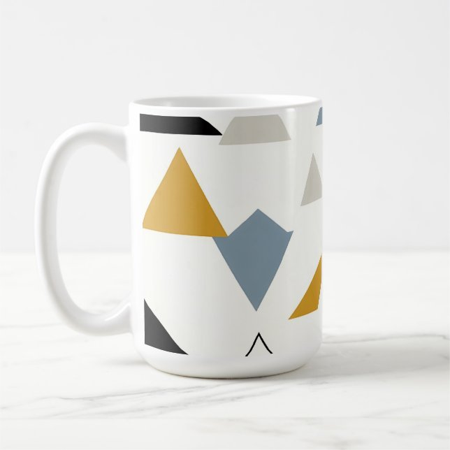 Mug Motif de triangles géométriques modernes (Gauche)