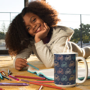 Mug Motif de vélos multicolores