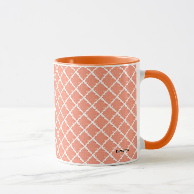 Mug Motif de vérification de la plage (Droite)