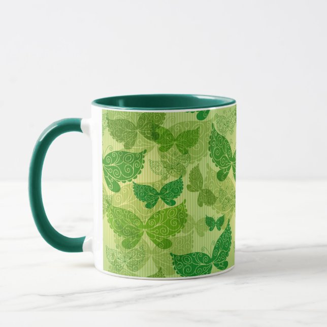 Mug Motif de vert de ressort (Gauche)