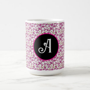 Mug Motif de vigne botanique rose Feuille florale él