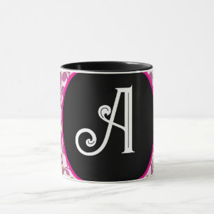 Mug Motif de vigne botanique rose Feuille florale él