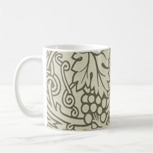 Mug Motif de vigne de raisin gris vert de William Morr