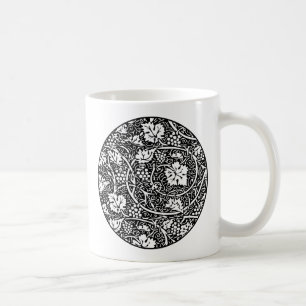 Mug Motif de vigne de raisin noir et blanc de William