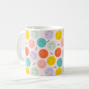 Mug Motif de visage joyeux souriant coloré