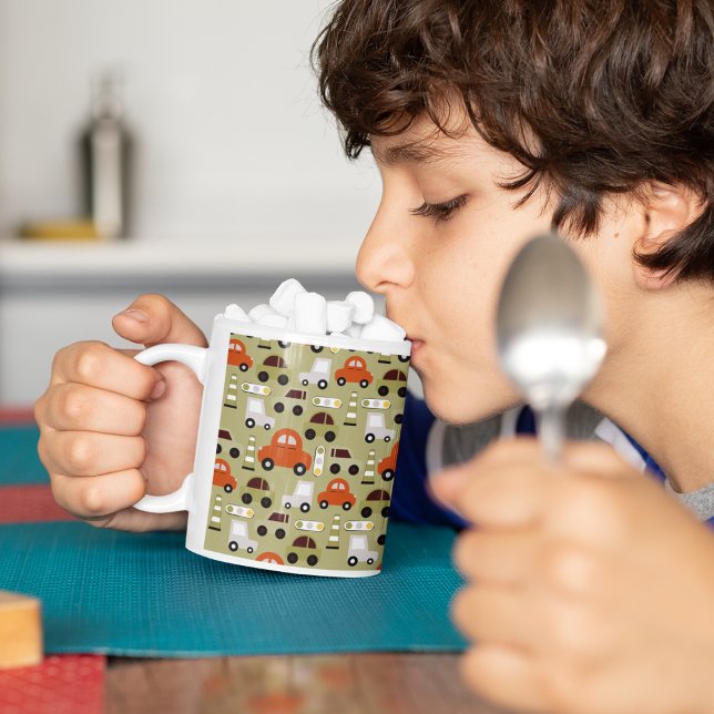 Mug Motif de voitures orange (mugs and cups)