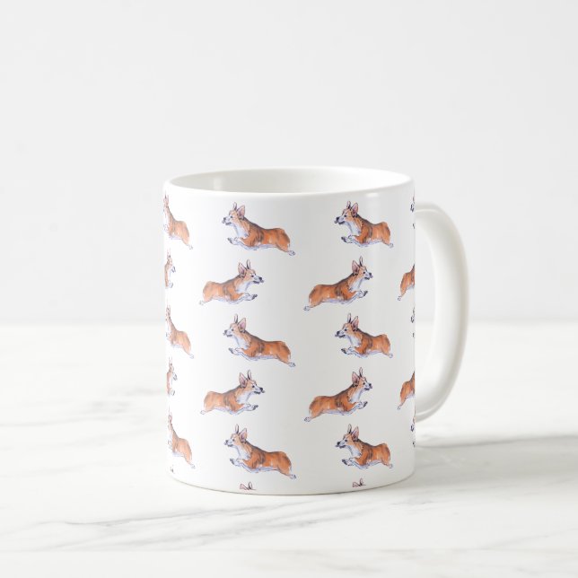 Mug motif de vol superieur de Corgi (Devant droit)