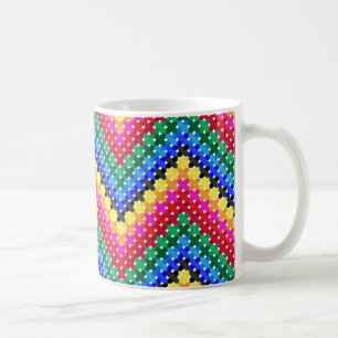Mug Motif de zigzag coloré