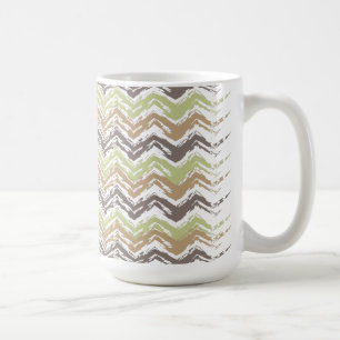 Mug Motif de zigzag de griffonnage d'eau-de-vie fine