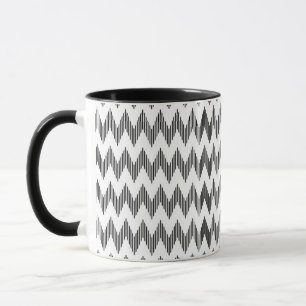 Mug Motif de zigzag géométrique