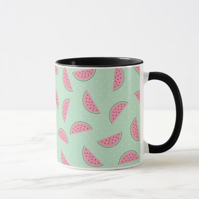 Mug Motif d'éclaboussure de peinture de fruit tropical (Droite)