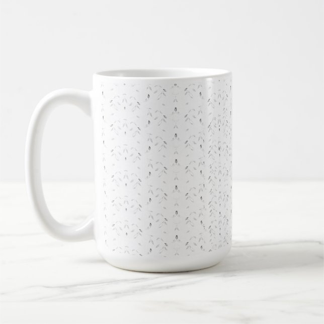 Mug Motif décoratif blanc et gris (Gauche)