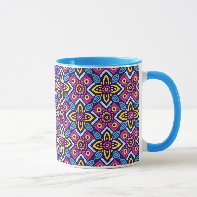 Mug Motif décoratif géométrique vibre (Droite)