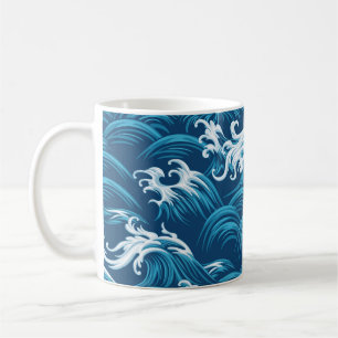 Mug Motif décoratif oriental marin sans faille